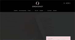 Desktop Screenshot of ordkonst.nu