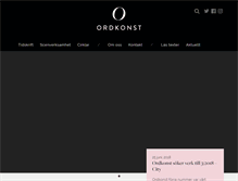 Tablet Screenshot of ordkonst.nu